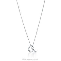 Tiffany Alphabet Letter A Pendant Unisex 0J0F354 Jewelry in Silver, Small
