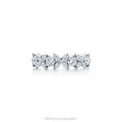 Tiffany Alternating Ring Unisex 0J0F1466 Jewelry in Platinum