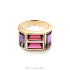 Tiffany Baguette Four-stone Ring Unisex 0J0F1660 Jewelry