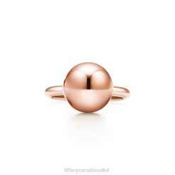 Tiffany Ball Ring Unisex 0J0F1615 Jewelry in Rose Gold, 12 mm