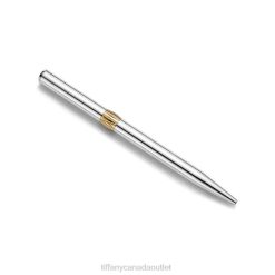 Tiffany Ballpoint Pen Unisex 0J0F2696 Home Decor in Sterling Silver with Gold Vermeil
