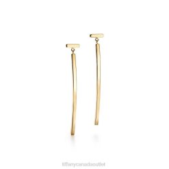 Tiffany Bar Earrings Unisex 0J0F757 Jewelry in 18k Gold