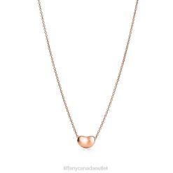 Tiffany Bean design Pendant Unisex 0J0F220 Jewelry in Rose Gold, 6.5 mm