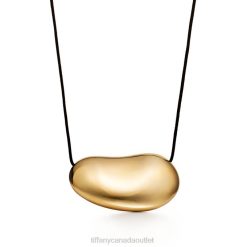 Tiffany Bean design Pendant Unisex 0J0F239 Jewelry in Yellow Gold, 50 mm