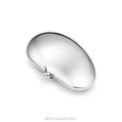 Tiffany Bean design Pillbox Unisex 0J0F2351 Home Decor in Sterling Silver and Yellow Gold