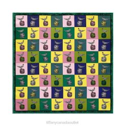 Tiffany Bird on a Rock Square Scarf Unisex 0J0F2472 Accessories in Citrine Yellow Silk