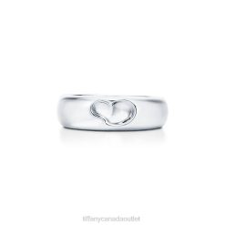 Tiffany Carved Heart Ring Unisex 0J0F1676 Jewelry in Sterling Silver