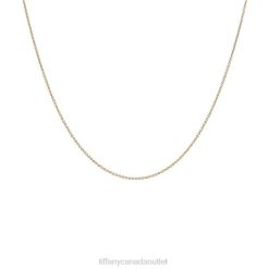 Tiffany Chain Necklace Unisex 0J0F587 Jewelry In Yellow Gold, 18"