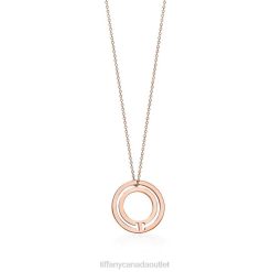 Tiffany Circle Pendant Unisex 0J0F328 Jewelry in 18k Rose Gold