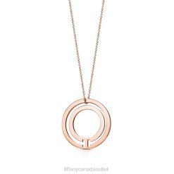 Tiffany Circle Pendant Unisex 0J0F467 Jewelry in 18k Rose Gold