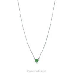 Tiffany Color by the Yard Green Aventurine Cabochon Pendant Unisex 0J0F494 Jewelry in Silver