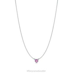 Tiffany Color by the Yard Purple Chalcedony Cabochon Pendant Unisex 0J0F503 Jewelry in Silver