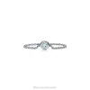 Tiffany Color by the Yard Ring Unisex 0J0F1681 Jewelry in Silver with an Aquamarine
