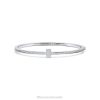 Tiffany Diamond Hinged Wire Bangle Unisex 0J0F1260 Jewelry in 18k White Gold