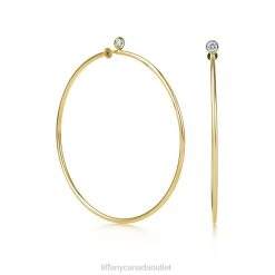 Tiffany Diamond Hoop Earrings Unisex 0J0F752 Jewelry