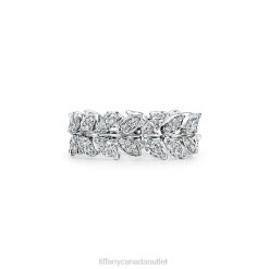 Tiffany Diamond Vine Band Ring in Platinum Unisex 0J0F1646 Jewelry