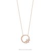 Tiffany Diamond Vine Circle Pendant in 18k Rose Gold Unisex 0J0F409 Jewelry