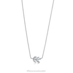 Tiffany Diamond Vine Pendant in Platinum Unisex 0J0F106 Jewelry