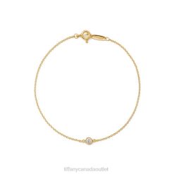 Tiffany Diamonds by the Yard Single Diamond Bracelet Unisex 0J0F990 Jewelry in Yellow Gold
