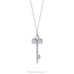Tiffany Fleur de Lis Key Pendant Unisex 0J0F673 Jewelry