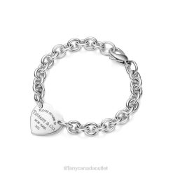 Tiffany Heart Tag Bracelet Unisex 0J0F1169 Jewelry in Silver