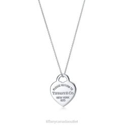 Tiffany Heart Tag Pendant Unisex 0J0F367 Jewelry in Silver, Medium
