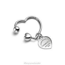Tiffany Heart Tag Screwball Key Ring Unisex 0J0F2727 Accessories in Sterling Silver