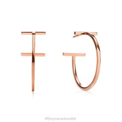 Tiffany Hoop Earrings Unisex 0J0F792 Jewelry in 18k Rose Gold
