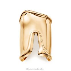 Tiffany Large Bone Cuff Unisex 0J0F1172 Jewelry in 18k Gold