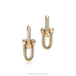 Tiffany Large Link Earrings Unisex 0J0F709 Jewelry in Yellow Gold