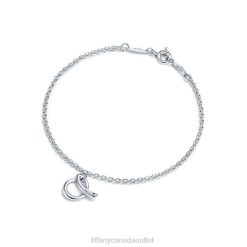 Tiffany Letter "A" Bracelet Unisex 0J0F1270 Jewelry in Sterling Silver