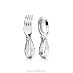 Tiffany Loop Fork and Spoon Baby Set Kids 0J0F2641 Home Decor