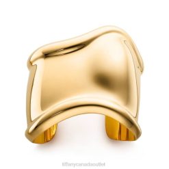 Tiffany Medium Bone Cuff Unisex 0J0F1219 Jewelry in 18k Gold