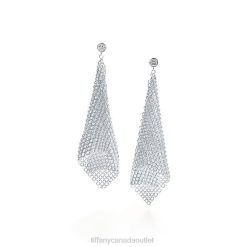 Tiffany Mesh Scarf Earrings Unisex 0J0F955 Jewelry
