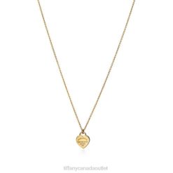 Tiffany Mini Heart Tag Pendant Unisex 0J0F39 Jewelry in Yellow Gold