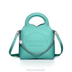 Tiffany Mini Tote Bag Unisex 0J0F2353 Accessories in Tiffany Blue Leather