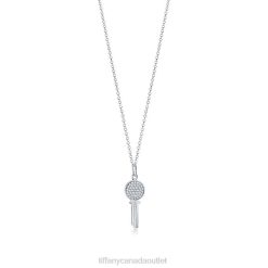 Tiffany Modern Keys Round Key Pendant Unisex 0J0F124 Jewelry