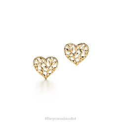 Tiffany Olive Leaf Heart Earrings Unisex 0J0F748 Jewelry