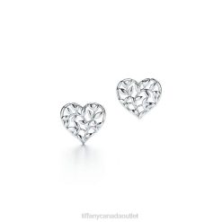 Tiffany Olive Leaf Heart Earrings Unisex 0J0F751 Jewelry
