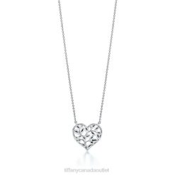 Tiffany Olive Leaf Heart Pendant Unisex 0J0F242 Jewelry