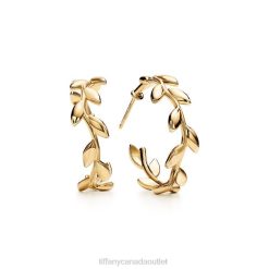 Tiffany Olive Leaf Hoop Earrings Unisex 0J0F749 Jewelry