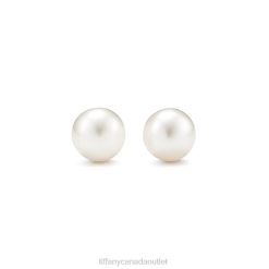 Tiffany Pearl Earrings Unisex 0J0F880 Jewelry in Silver, 8-9 mm