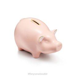 Tiffany Piggy Bank in Pink Earthenware Kids 0J0F2622 Home Decor in Pink Earthenware
