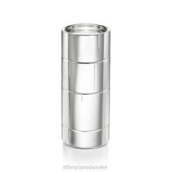 Tiffany Pillar Candleholder Unisex 0J0F2257 Home Decor in Sterling Silver