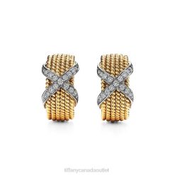 Tiffany Rope Six-Row Ear Clips Unisex 0J0F807 Jewelry