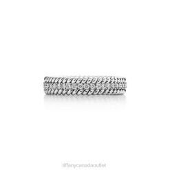 Tiffany Rope Two-row Ring Unisex 0J0F1473 Jewelry