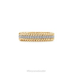 Tiffany Rope Two-row Ring Unisex 0J0F1474 Jewelry