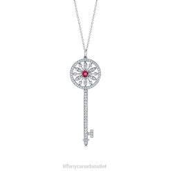 Tiffany Round Star Key Pendant Unisex 0J0F614 Jewelry