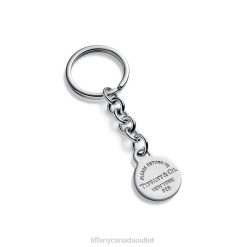 Tiffany Round Tag Dangle Key Ring Unisex 0J0F2733 Accessories in Sterling Silver
