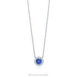 Tiffany Sapphire and Diamond Pendant Unisex 0J0F70 Jewelry